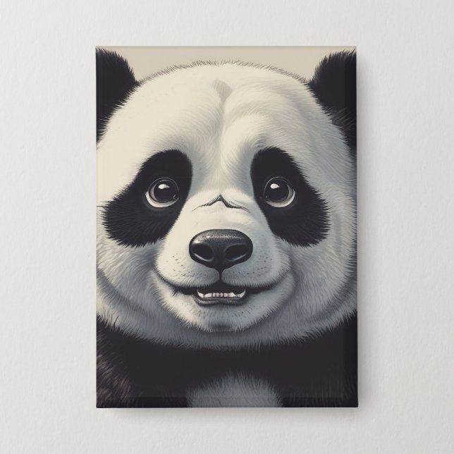 Badge Dessin de Panda (Recto)