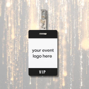 Badge d'événement VIP Pass