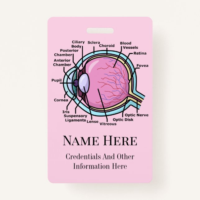 Badge Diagramme des yeux (Devant)