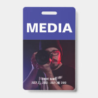 Badge d'ID de carte d'accès Media All Access