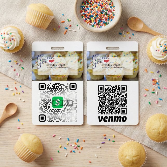 Badge d'ID de traitement de paiement de code QR (The Ultimate Tool for Contactless Commerce.)