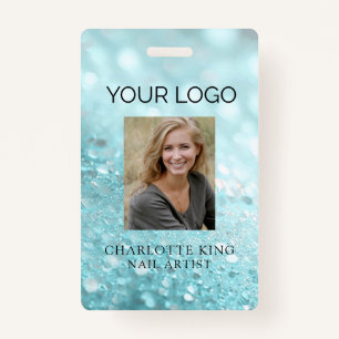 Badge d'ID photo de l'employé de la Parties scinti