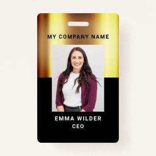 Badge d'ID photo personnalisé