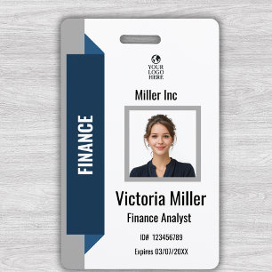 Badge d'ID photo personnalisé de l'employé de l'en