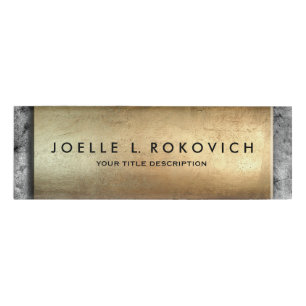 Badge D'identification Affaires génériques concrètes grises fraîches