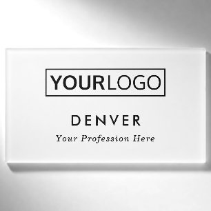 Badge D'identification Ajoutez votre propre nom et titre de logo