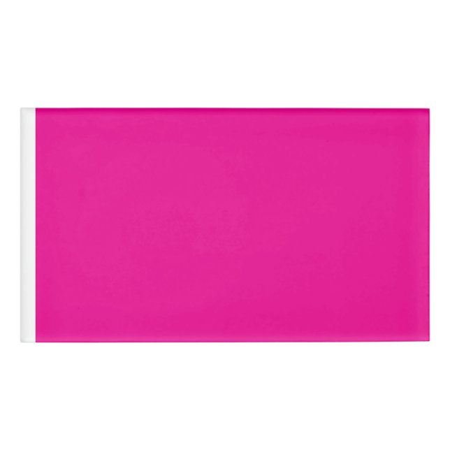 Badge D'identification Améliorez votre espace avec un Arrière - plan rose (Devant)
