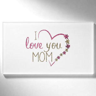 Badge D'identification Amour Maman Mères Jour Coeur