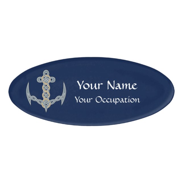 Badge D'identification Ancre celtique 1 (Devant)