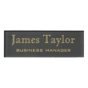Badge D'identification Approvisionnement commercial promotionnel Gold Nom