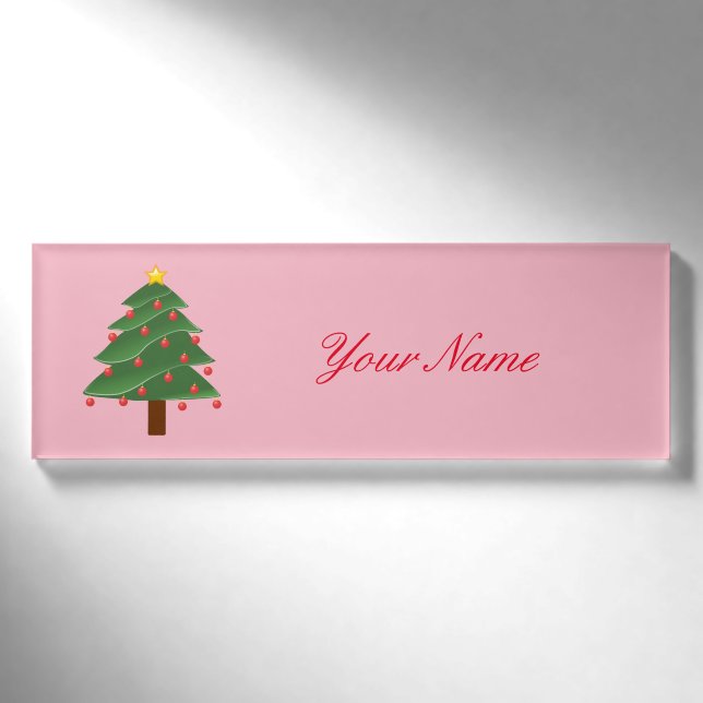 Badge D'identification Arbre de Noël Thunder_Cove (Devant)