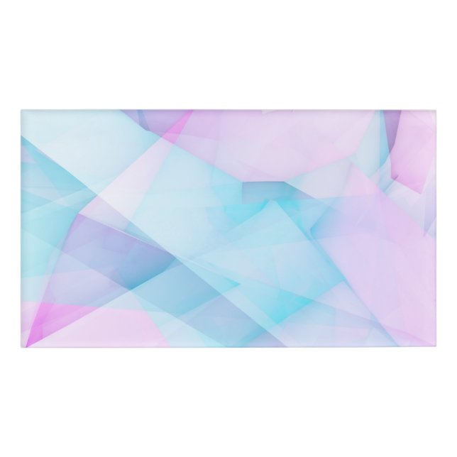 Badge D'identification Arrière - plan de charme avec Abstrac en cristal (Devant)