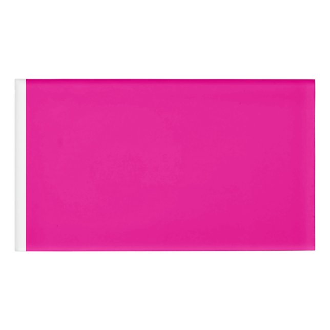 Badge D'identification Arrière - plan rose avec des idées de conception d (Devant)