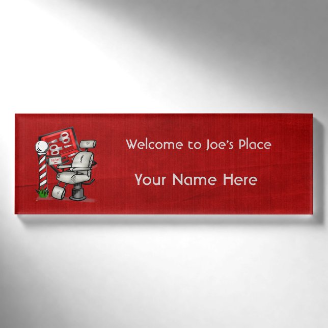 Badge D'identification Au Barber Shop (Devant)