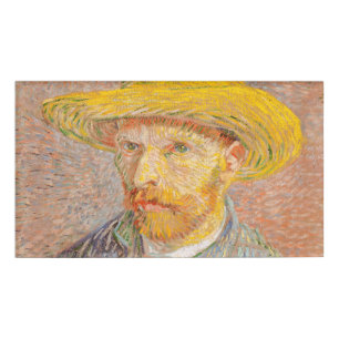 Badge D'identification Autoportrait impressionniste de Vincent Van Gogh p
