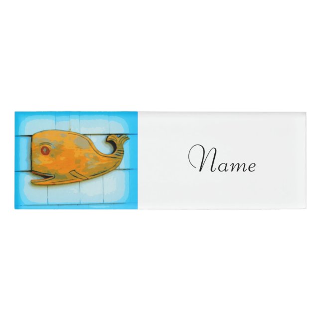 Badge D'identification baleine heureuse (Devant)