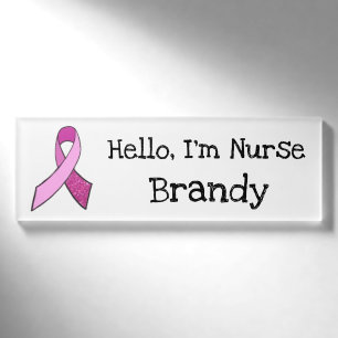Badge D'identification Balise Bonjour personnalisée, Infirmière Im