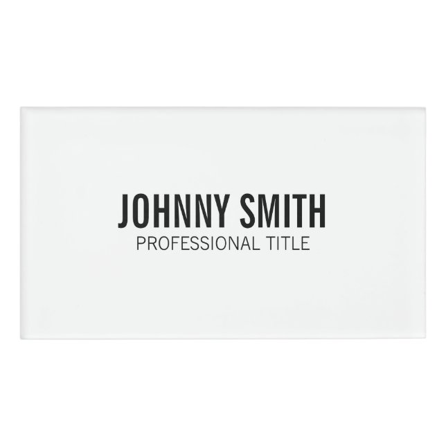 Badge D'identification Balise de nom (Devant)