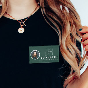 Badge D'identification Balise de nom magnétique avec logo de l'entreprise