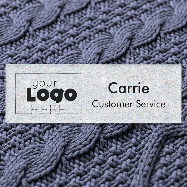 Badge D'identification Balise de nom personnel du logo personnalisé de la (Créateur téléchargé)