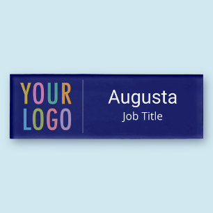 Badge D'identification Balise de nom professionnel acrylique avec logo Na