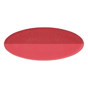Badge D'identification Balise Demi-Texture Tomate rouge ovale - Personnal