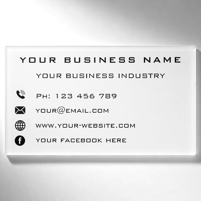 Badge D'identification Balise Entreprise personnalisée Votre nom d'entrep (Devant)