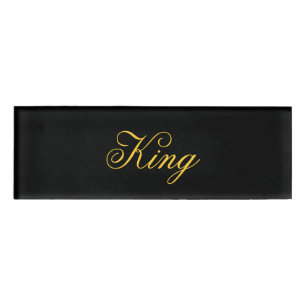 Badge D'identification Balise King Name