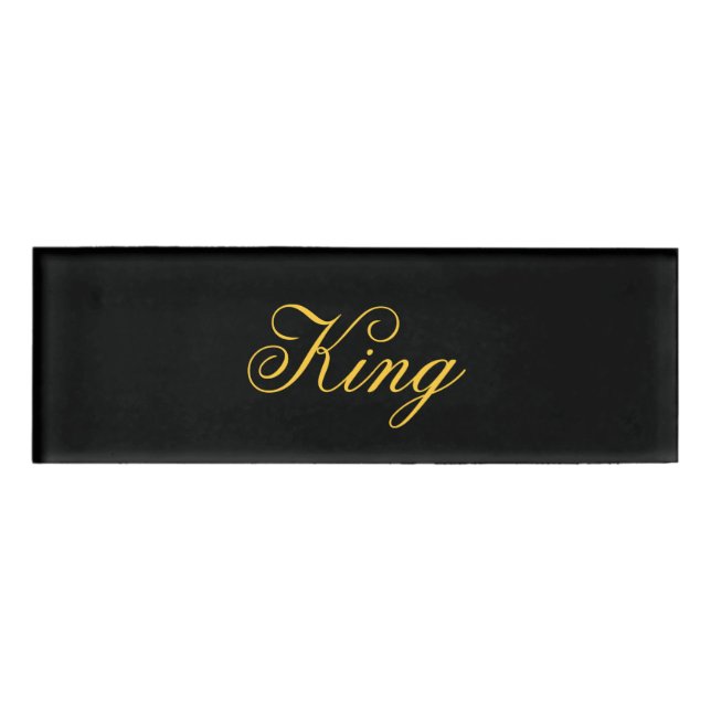 Badge D'identification Balise King Name (Devant)