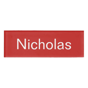 Badge D'identification Balise Nicholas Name