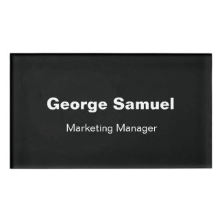 Badge D'identification Balise Nom de l'employé d'entreprise simple