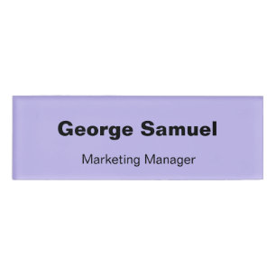 Badge D'identification Balise Nom de l'employé d'entreprise simple