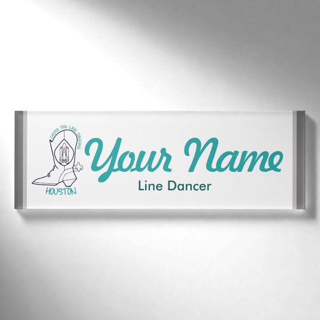 Badge D'identification Balise Nom du danseur de ligne (Devant)