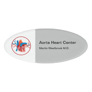 Badge D'identification Balises de nom du cardiologue Médicale Center