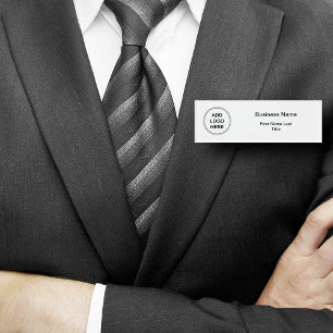Badge D'identification Balises Nom en bloc de l'agent du logo immobilier