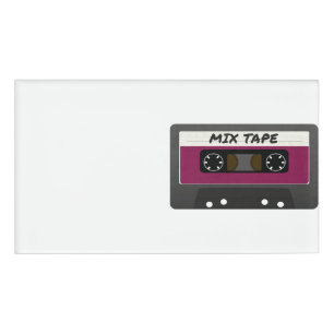 Badge D'identification Bande Mix Violet - Années 80 Et 90 Cadeaux Inspir