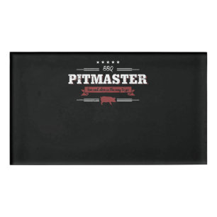 Badge D'identification BBQ BBBQ Pitmaster Faible Et Lent Est Une Façon
