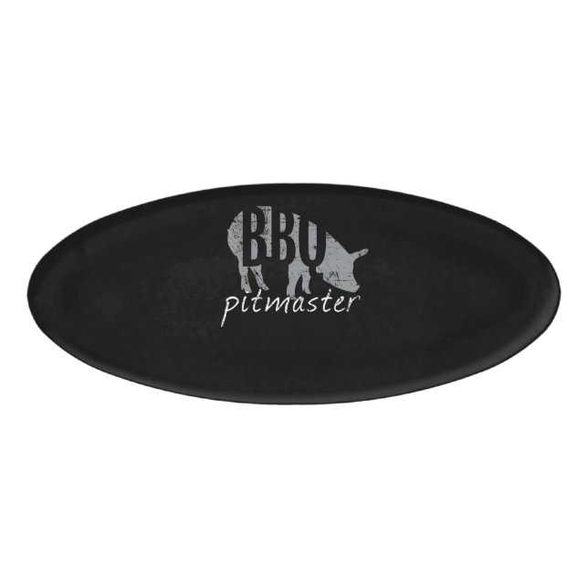 Badge D'identification BBQ| BBQ Pitmaster Pig Grill Grill Fars Day (Devant)
