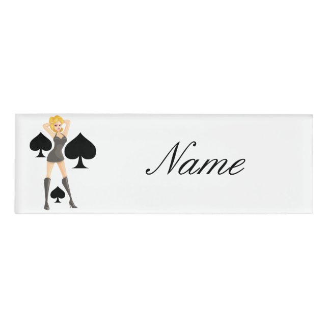 Badge D'identification Black Spades Blonde Queen Thunder_Cove (Devant)