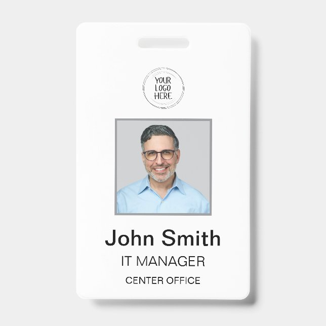 badge d'identification blanc (Avant)