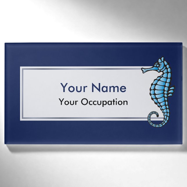 Badge D'identification Bleu marin (Devant)