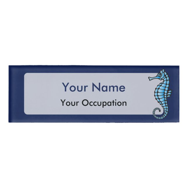 Badge D'identification Bleu marin (Devant)