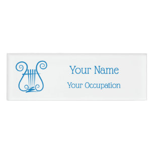 Badge D'identification Blue Lyre
