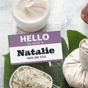 Badge D'identification Bonjour Mon Nom Est Customisé Infirmière Étudiante