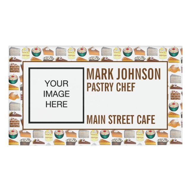 Badge D'identification Boulangerie Sud Desserts alimentaires USA Amérique (Devant)