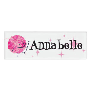 Badge D'identification Boule rétro de fil crochet crochet artisanal montr