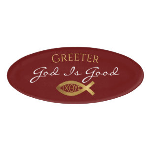 Badge D'identification Bourse Greeter