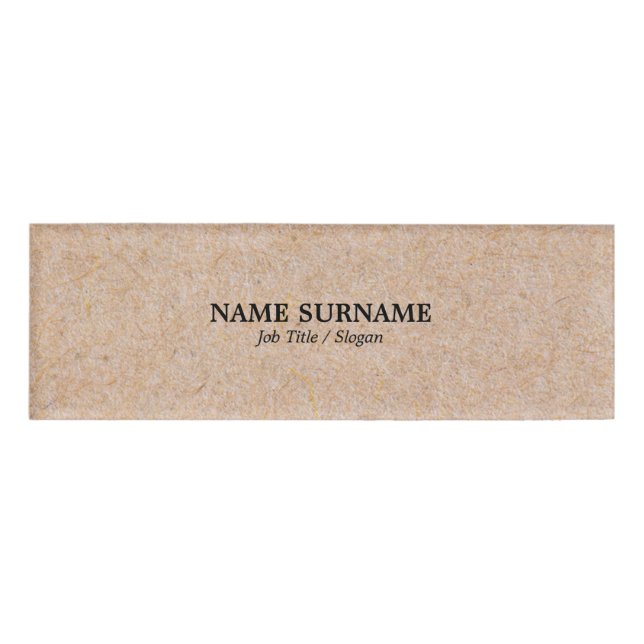 Badge D'identification Bureau élégant moderne de norme de bureau et (Devant)