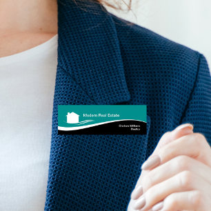 Badge D'identification Bureau immobilier de Realtor moderne