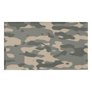 Badge D'identification Camouflage gris